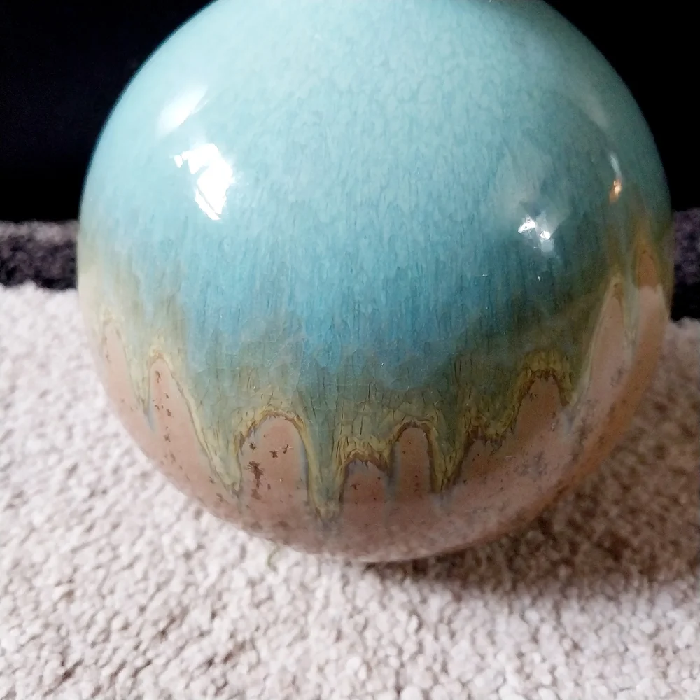Turquoise Ceramic Diffuser For Reed Sticks - Picture 2 of 4